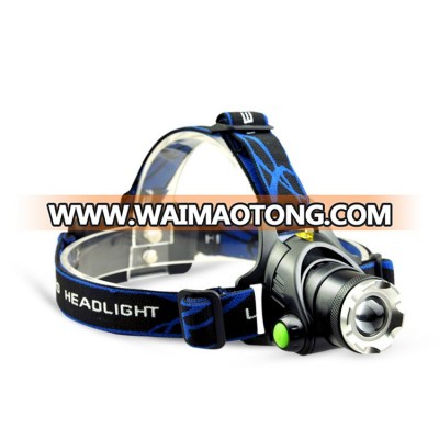 OEM Long Beam Rechargeable Best 10watt Most Powerful Zoomable LED Headlight Headlamp Bike Headlight